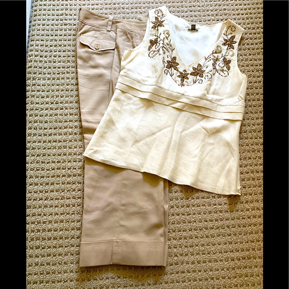 Ann Taylor Capri Pants and Ann Taylor Top
